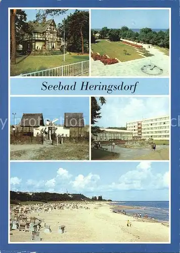 Heringsdorf Ostseebad Usedom Strand Volkssternwarte Sonnenuhr Kat. Heringsdorf