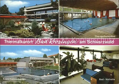Bad Krozingen Bad Anlagen Freischwimmbecken Bad Vorhalle Thermalhallenbad Kat. Bad Krozingen