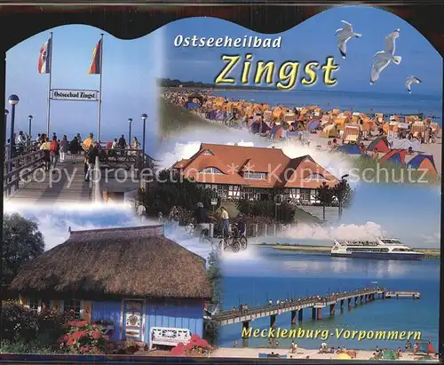 Zingst Ostseebad Seebruecke Strand Reethaus Kat. Zingst Darss