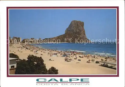 Calpe Playa de Poniente Penon Ifach Kat. Alicante