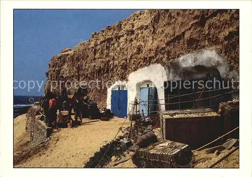 Sidi Moussa Habitations trogloclytiques de Pecheurs Kat. Algerien