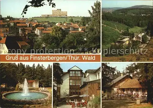 Finsterbergen FDGB Heim Wilhelm Pieck Leinagrund Naturpark Huellrod VdN Kurheim Theodor Neubauer Tagescafe  Kat. Finsterbergen Thueringer Wald