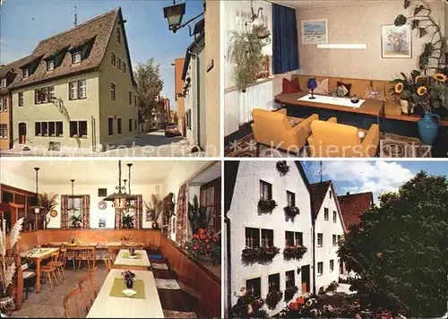 Rothenburg Tauber Gasthaus Zum Schmoelzer  Kat. Rothenburg ob der Tauber