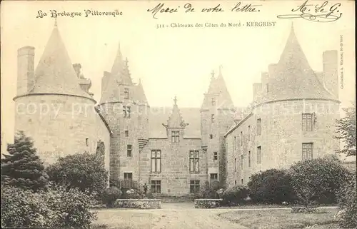 Kergrist Ploubezre Chateau Schloss