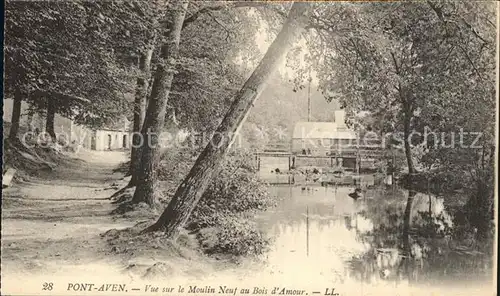 Pont Aven Vue sur le Moulin Neuf au Bois d Amour Kat. Pont Aven