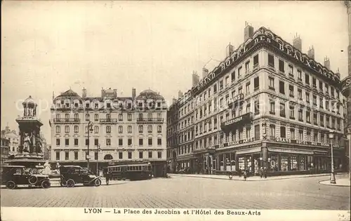 Lyon France Place des Jacobins Hotel des Beaux Arts Kat. Lyon