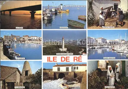 Ile de Re Le Pont Rivedoux Sainte Marie La Flotte Phare des Balenes Saint Martin La Courarde Loix Les Portes Kat. Saint Martin de Re