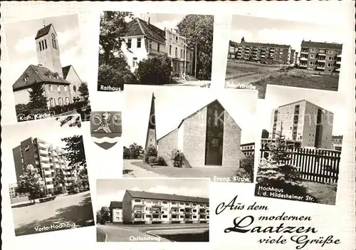 Laatzen Hannover Kath Kirche Rathaus Schulstr Vorlo Hochhaus Ostlandweg Ev Kirche Hochhaus Kat. Laatzen