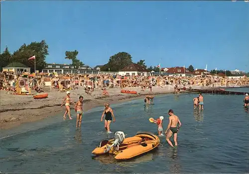 Kellenhusen Ostseebad Strandpartie Schlauchboot Kat. Kellenhusen (Ostsee)