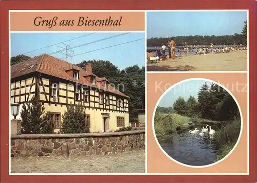 Biesenthal Bernau Jugendherberge Hellmuehle Strandbad Gr Wukensee An der Finow Kat. Biesenthal Bernau