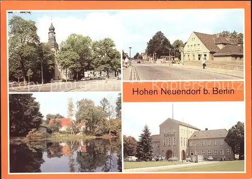 Hohen Neuendorf Kirche S Bahnhof An den Rotpfuhlen Rathaus Kat. Hohen Neuendorf