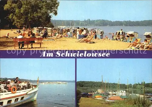 Ferch Am Schwielowsee Fahrgastschiffe Bootshafen Kat. Schwielowsee