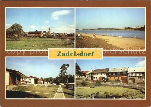 Zadelsdorf Teilansichten Strandbad Bungalowdorf  Kat. Zadelsdorf