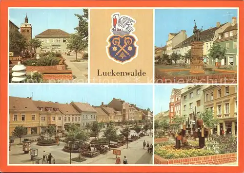 Luckenwalde Boulevard Brunnen Ernst Thaelmann Strasse Kat. Luckenwalde