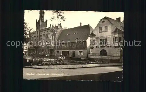 Bitterfeld Rathaus und Stadtmuseum Kat. Bitterfeld