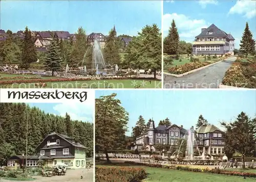 Masserberg Kurpark Massermuehle Augenheilstaette Kurhaus Kat. Masserberg