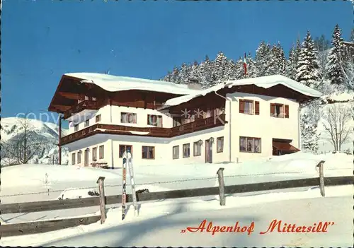 Mittersill Oberpinzgau Gasthaus Pension Alpenhof Kat. Mittersill