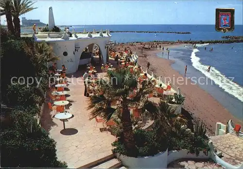 Playa de las Americas Detalle parcial de la playa Kat. Arona Tenerife Islas Canarias