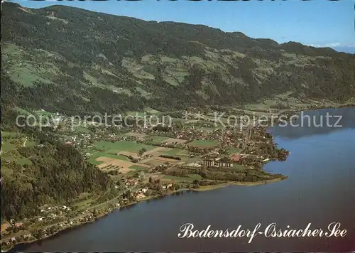 Bodensdorf Steindorf mit St Urban am Ossiachersee Fliegeraufnahme Kat. Steindorf am Ossiacher See Kaernten