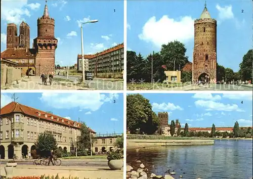 Prenzlau Mitteltorturm Blindower Tor Hotel Uckermark Am Uckersee Kat. Prenzlau