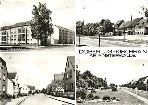 Doberlug Kirchhain Am gruenen Berg Hauptstrasse Karl Marx Strasse Kat. Doberlug Kirchhain