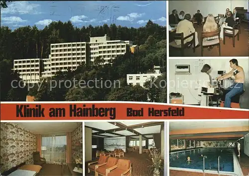 Bad Hersfeld Klinik am Hainberg Zimmer Foyer Aufenthaltsraum Behandlungsraum Hallenbad Kat. Bad Hersfeld