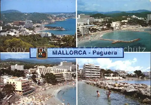 Paguera Mallorca Islas Baleares Panorama Strand Kat. Calvia