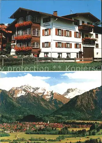 Oberstdorf Gaestehaus Buchenberg Panorama Kat. Oberstdorf