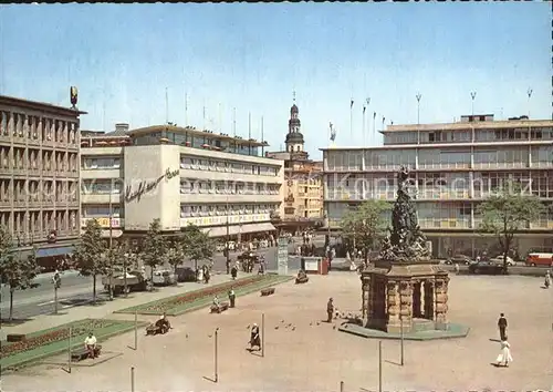 Mannheim Paradeplatz mit Grupello Brunnen Kat. Mannheim