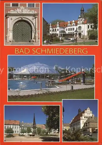 Bad Schmiedeberg Portal Kurhaus Erlebnisbad Basso Markt Rathaus Kat. Bad Schmiedeberg Duebener Heide