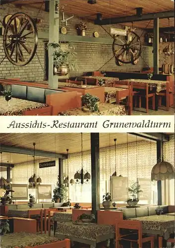 Grunewald Berlin Aussichts Restaurant Grunewaldturm Kat. Berlin