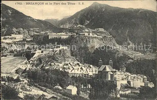 Briancon et le Fort des Tetes Montagnes Kat. Briancon