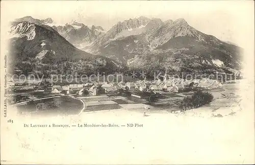 Le Monetier les Bains Vue panoramique du Lautaret a Briancon Alpes Kat. Le Monetier les Bains