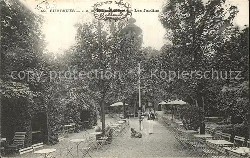 Suresnes "A la Belle Cycliste" Les Jardins Kat. Suresnes