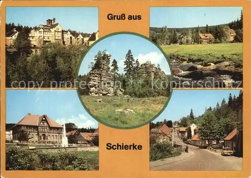 Schierke Harz Bode Schnarcher Kurpark Kirchberg Kat. Schierke Brocken