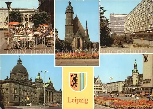 Leipzig Nachmark Handelsboerse Thomaskirche Pelzzentrum Kat. Leipzig