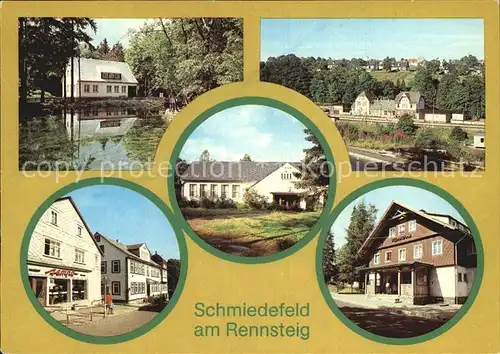 Schmiedefeld Rennsteig Cafe Kurpark Kulturhaus  Kat. Schmiedefeld Rennsteig