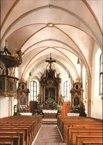 Ramsau Berchtesgaden Pfarrkirche innen Kat. Ramsau b.Berchtesgaden