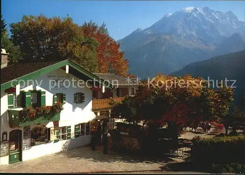 Ramsau Berchtesgaden Berggasthof Pension Zipfhaeusl Kat. Ramsau b.Berchtesgaden