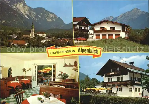 Grossgmain Cafe Pension Restaurant Alpenblick Kat. Grossgmain