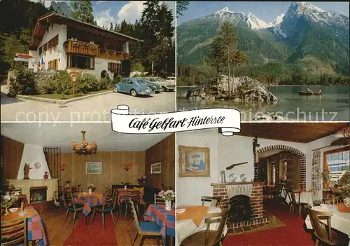 Hintersee Berchtesgaden Cafe Gelfart Kat. Berchtesgaden