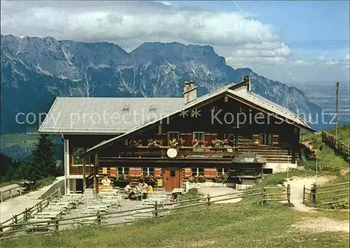 Rossfeldhuette mit Untersberg  Kat. Berchtesgaden