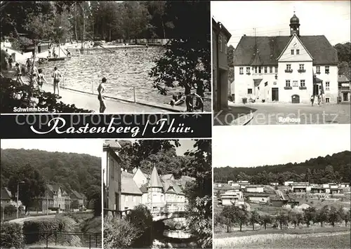 Rastenberg Schwimmbad Rathaus Kat. Rastenberg