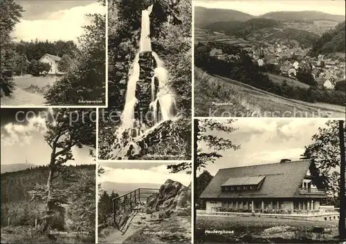 Pappenheim Thueringen Heuberghaus Wasserfall Kat. Floh Seligenthal