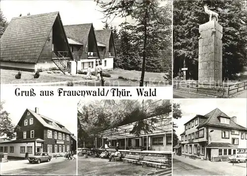 Frauenwald Thueringen Rennsteig Wanderhuette Monument Cafe Lenkgrund Kat. Frauenwald