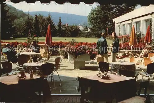 Bad Duerkheim Garten Hotel Heusser Terrasse Kat. Bad Duerkheim