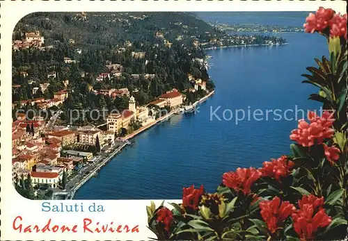 Gardone Riviera Lago di Garda Fliegeraufnahme Kat. Italien