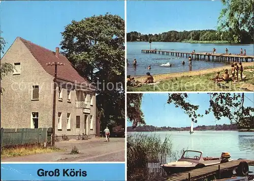 Gross Koeris Restaurant Zur Eisenbahn Freibad am Schulzensee Kat. Gross Koeris
