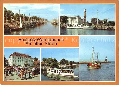 Warnemuende Ostseebad Am Alten Strom Kat. Rostock