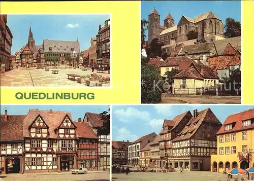 Quedlinburg Rathaus Dom Klopstockhaus Markt Kat. Quedlinburg